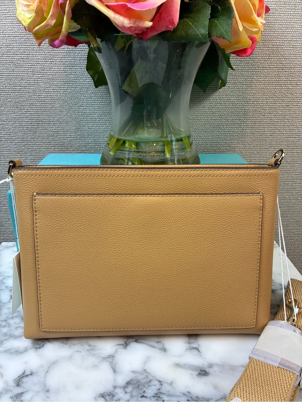 Tory Burch Warm Biscuit Brown Leather Blake Swingpack Bag - NWT $300 Retail